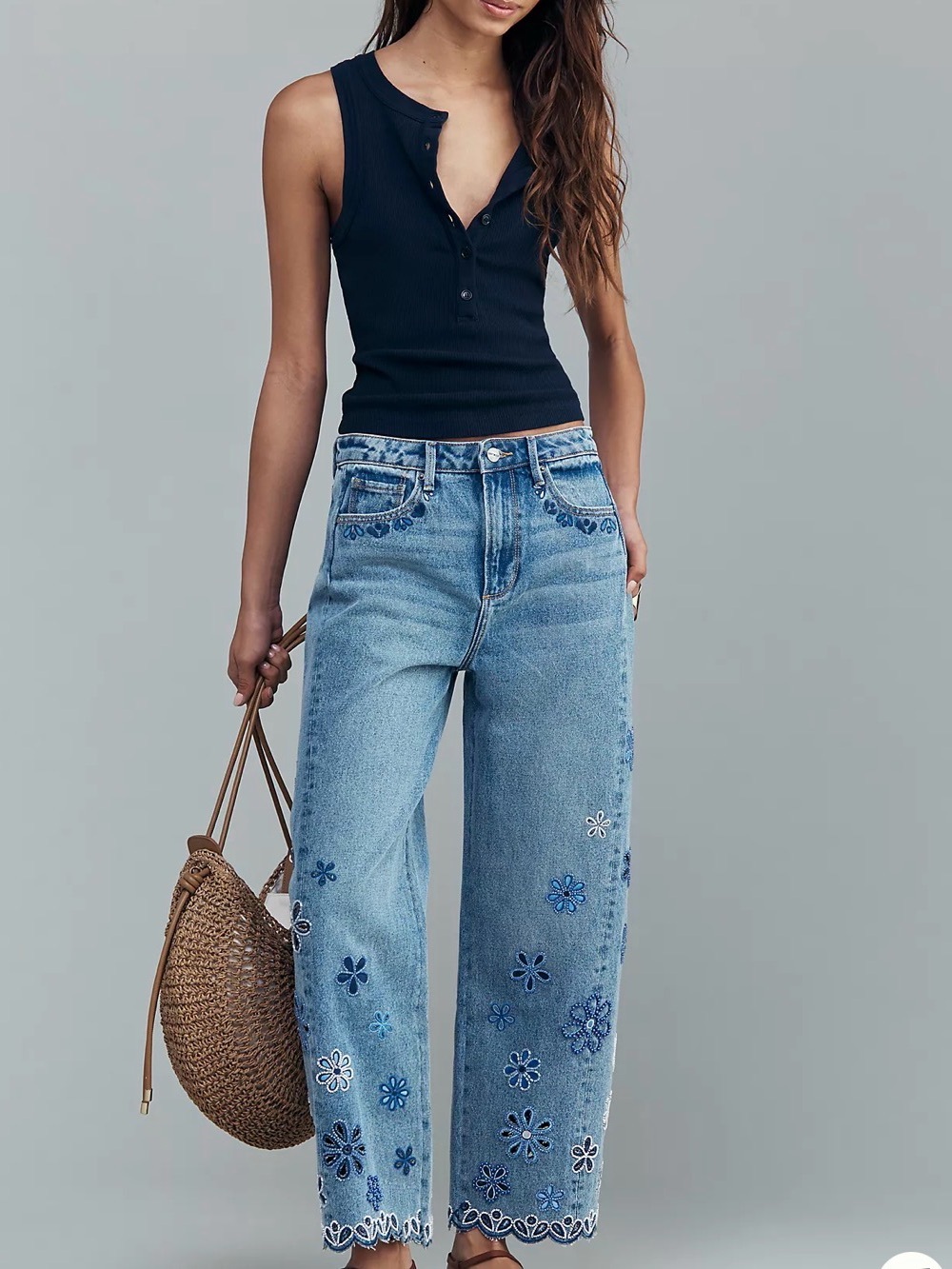 Anthropologie Driftwood Elaine High-Rise Barrel Jeans